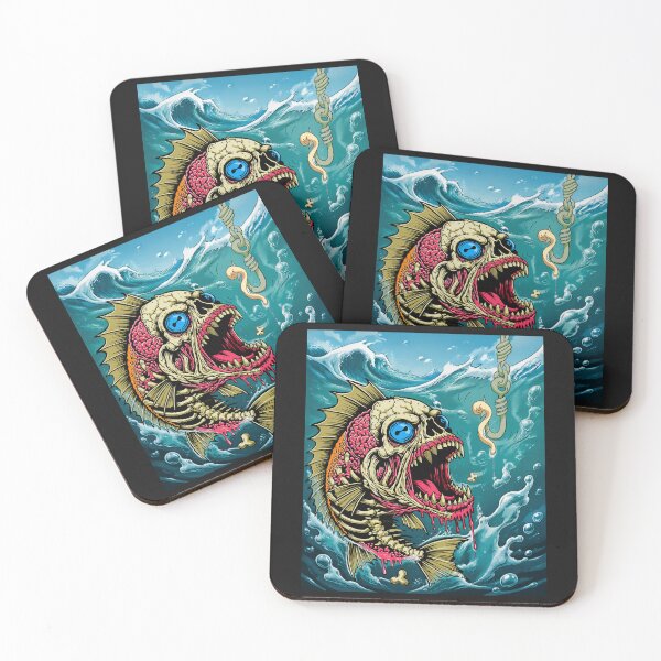 Item preview, Zombie Fish - Skeleton Monster Fish designed and sold by SabinasDesign.