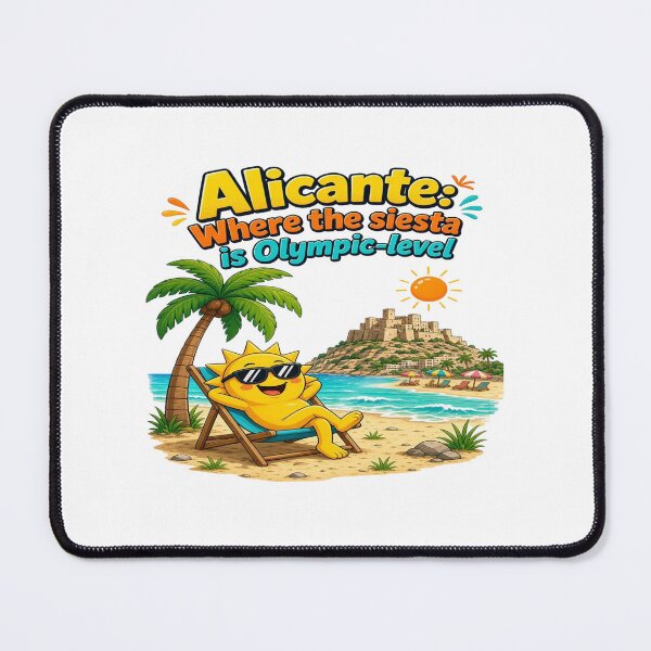 Item preview, Alicante Where The Siesta Is Olympic Level Spain Beach T-Shirt designed and sold by Sushikidsntoddlers.