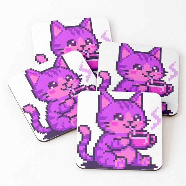 Item preview, Pixel Cat Espresso designed and sold by OddLittleGoods.