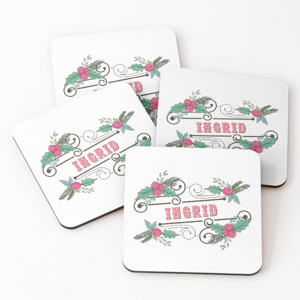 Item preview, Ingrid Personalized Custom Christmas Name - Cool & Funny Design for Women and Girls designed and sold by Watsonarts.