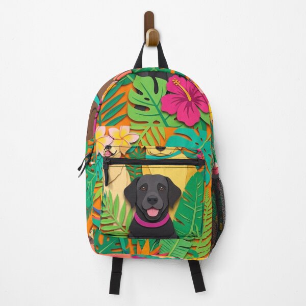 Item preview, Tropical Labrador Pattern: Dogs in the Jungle Paper Effect designed and sold by Goodthingstree.