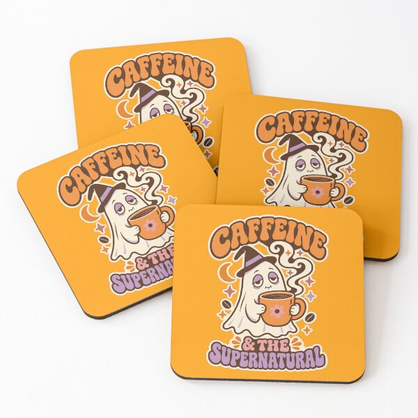 Item preview, Caffeine & The Supernatural - Cute Coffee Ghost Witch designed and sold by Far Out Goods.