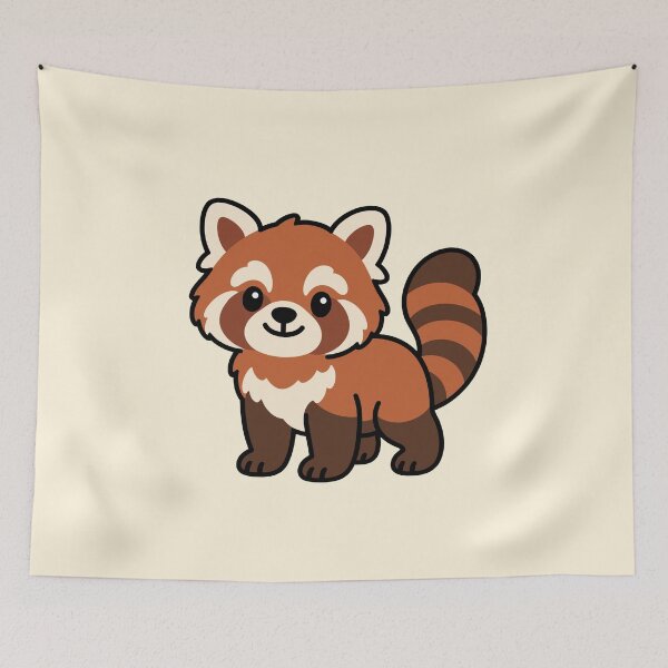 Item preview, Cute Cartoon Red Panda designed and sold by WildlifeDoodle.