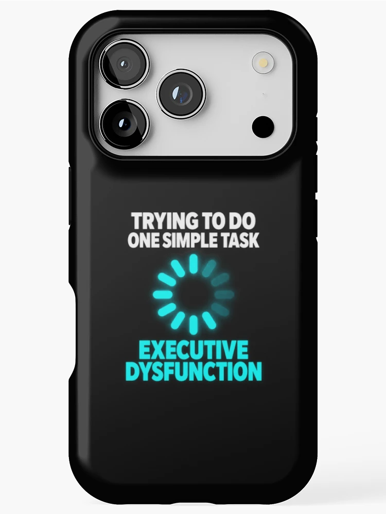Thumbnail 1 of 4, iPhone Case, Executive Dysfunction Loading Task Paralysis designed and sold by Becheer.