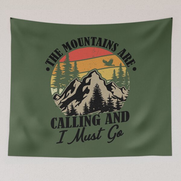 Item preview, The Mountains are Calling, Shirt for Mountains Lover designed and sold by MalwasBasket.