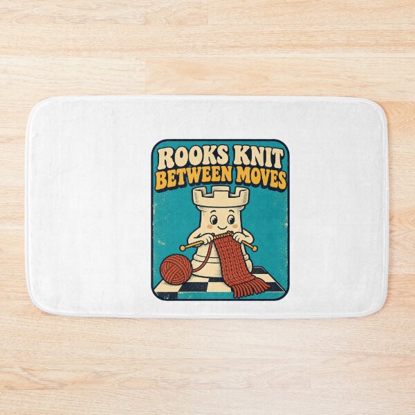 Item preview, Chess Rook Knitting A Scarf Between Moves designed and sold by Pixdot.