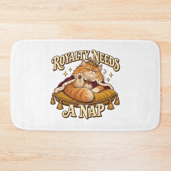 Item preview, Royalty Needs a Nap Funny Royal Cat designed and sold by RetroPop23.