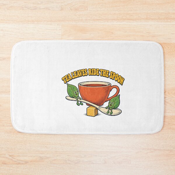 Item preview, Tea Leaves On A Spoon Seesaw Retro Cartoon designed and sold by Pixdot.