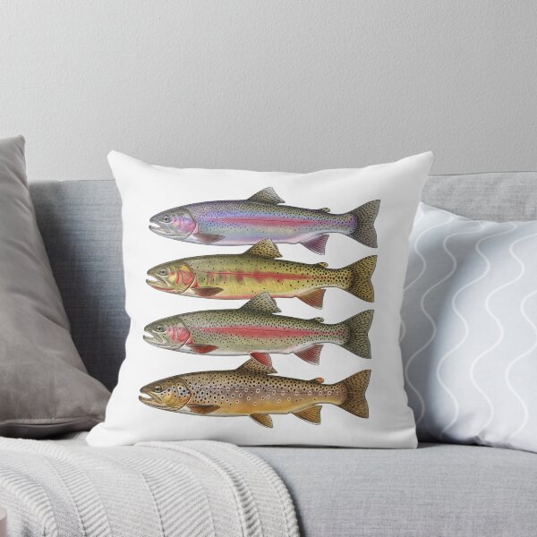 Item preview, Trout Species Identification Guide Fly Fishing Angler Nature Lover designed and sold by raedattia.