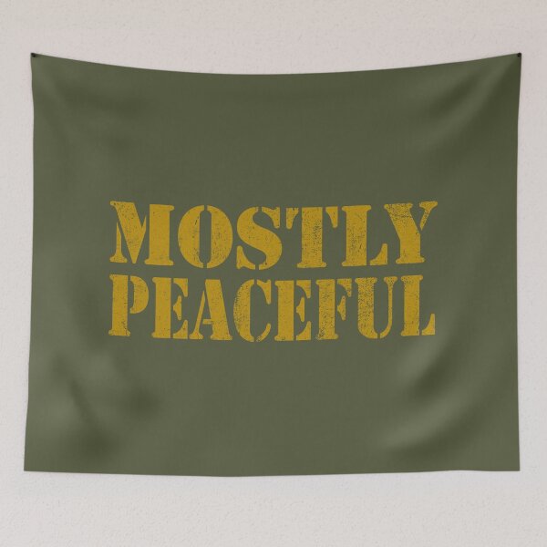 Item preview, " Mostly Peaceful" designed and sold by abby-thorns.