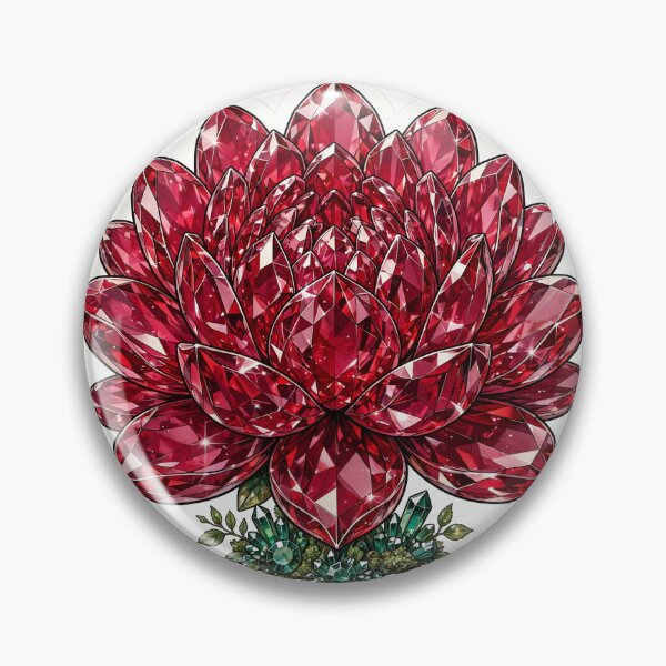 Item preview, Red Lotus Crystal Sticker - Ruby Red Lotus Real Color designed and sold by Crystal Critters .