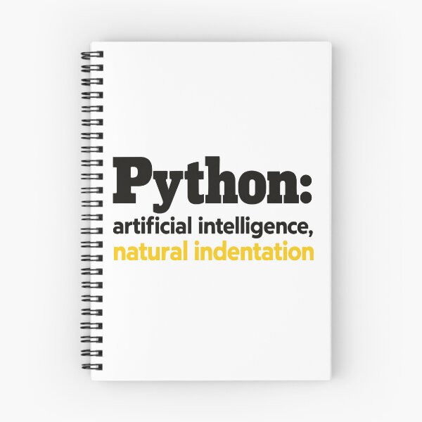 Item preview, Python Artificial Intelligence Natural Indentation Coding Humor designed and sold by ThreadQuirk.