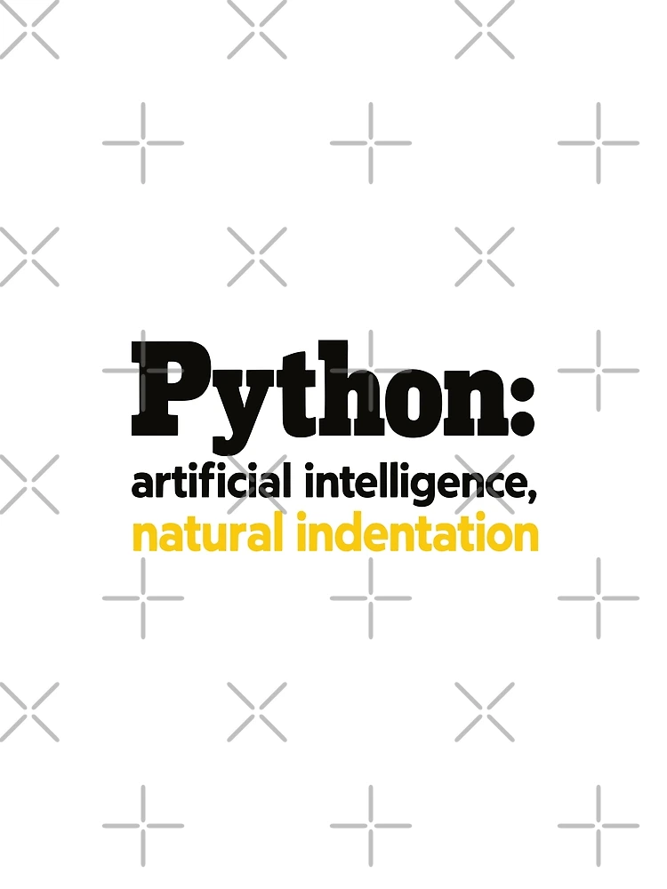 Thumbnail 4 of 4, Graphic T-Shirt, Python Artificial Intelligence Natural Indentation Coding Humor designed and sold by ThreadQuirk.