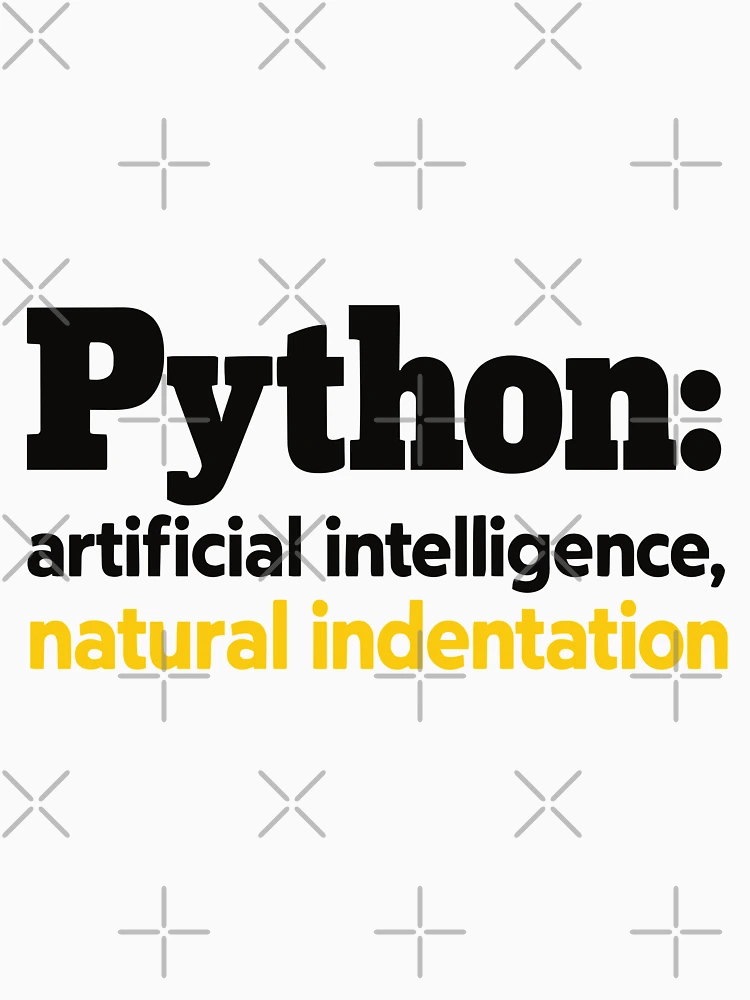 Thumbnail 4 of 4, V-Neck T-Shirt, Python Artificial Intelligence Natural Indentation Coding Humor designed and sold by ThreadQuirk.
