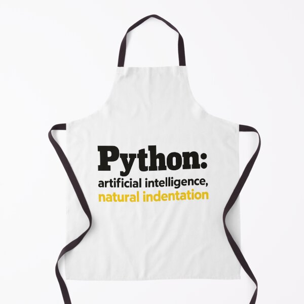 Item preview, Python Artificial Intelligence Natural Indentation Coding Humor designed and sold by ThreadQuirk.
