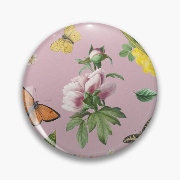 Item preview, Roses and Peach Blossoms Garden Pink designed and sold by Fabiana Westphal.