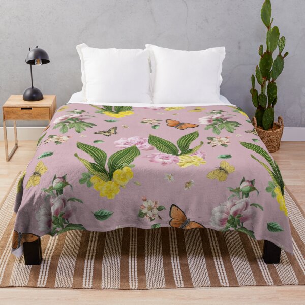 Item preview, Roses and Peach Blossoms Garden Pink designed and sold by Fabiana Westphal.