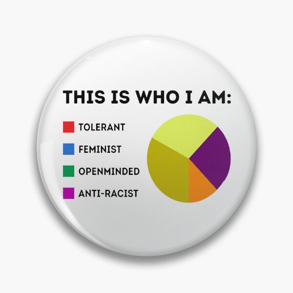 Item preview, This Is Who I Am Tolerant Feminist Openminded Anti Racist designed and sold by KristiTaylorArt.