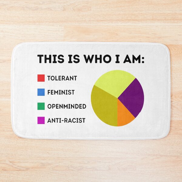 Item preview, This Is Who I Am Tolerant Feminist Openminded Anti Racist designed and sold by KristiTaylorArt.