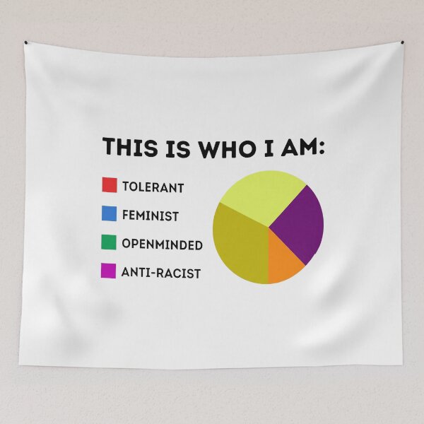 Item preview, This Is Who I Am Tolerant Feminist Openminded Anti Racist designed and sold by KristiTaylorArt.
