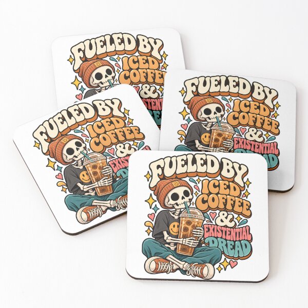 Item preview, Fueled By Iced Coffee And Existential Dread  designed and sold by LoafLogic.