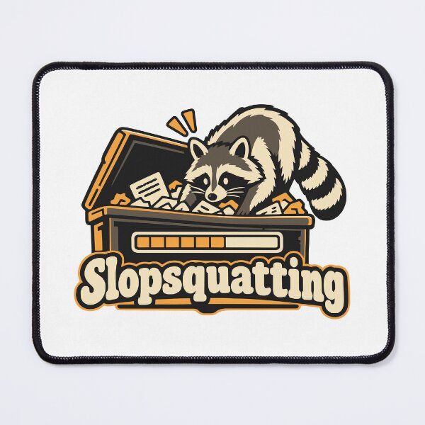 Item preview, Slopsquatting Raccoon Dependency Check Graphic designed and sold by ThreadQuirk.