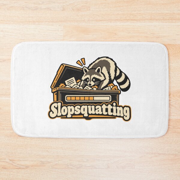 Item preview, Slopsquatting Raccoon Dependency Check Graphic designed and sold by ThreadQuirk.