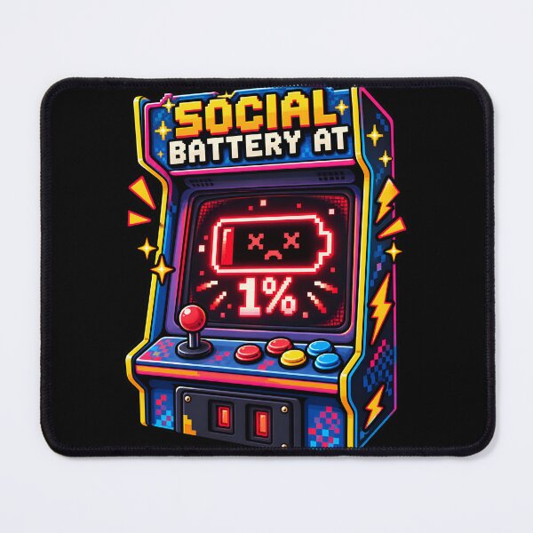 Item preview, Social Battery 1 Percent Funny Introvert Gen Z  designed and sold by Win Hardy.