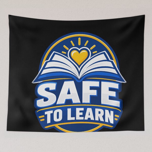 Item preview, Safe to Learn School Education Emblem Design Oregon School designed and sold by YASSINE HZ.