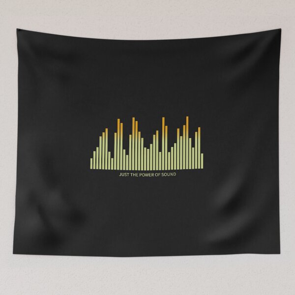 Item preview, Just The Power Of Sound Audiophile Audio Waveform Equalizer Graphic    designed and sold by KiwiRider.