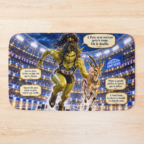 Item preview, Arlette Pointe d'Acier – La Flèche de Saint-Denis | Fantasy Athletics designed and sold by sirmarleyart.