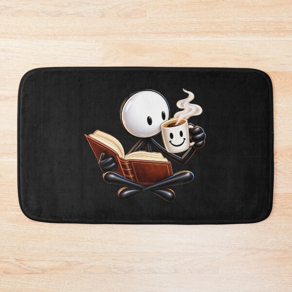 Item preview, Funny Stick Figure Reading Books With Coffee designed and sold by JAR Designs and Development.