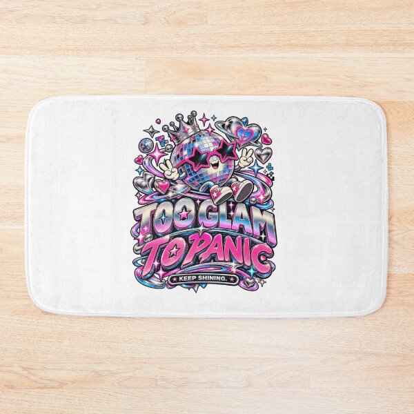 Item preview, Too Glam to Panic – Y2K Disco Ball Aesthetic Retro Pop Art designed and sold by NarpLTD.