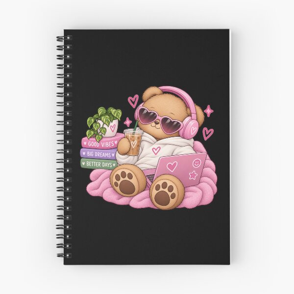 Item preview, Cozy Vibes Teddy Bear Kawaii Aesthetic Pink Bear designed and sold by Rosteri.