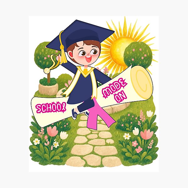 Item preview, School Mode On Cute Student Back to School Design designed and sold by Ashri-Unique-55.