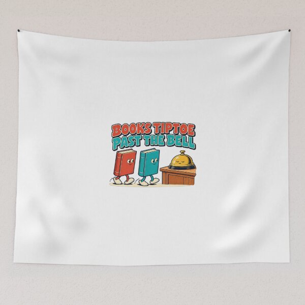Item preview, Quiet Books In Slippers Funny Librarian Cartoon designed and sold by Pixdot.