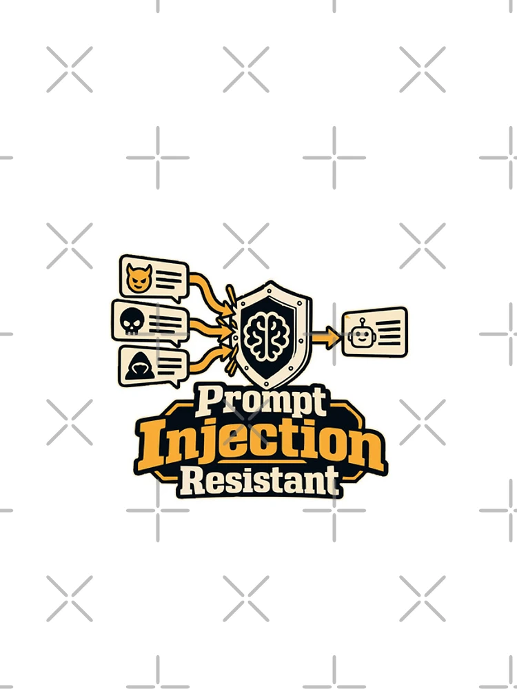 Thumbnail 4 of 4, iPhone Case, Prompt Injection Resistant Cybersecurity Graphic designed and sold by ThreadQuirk.