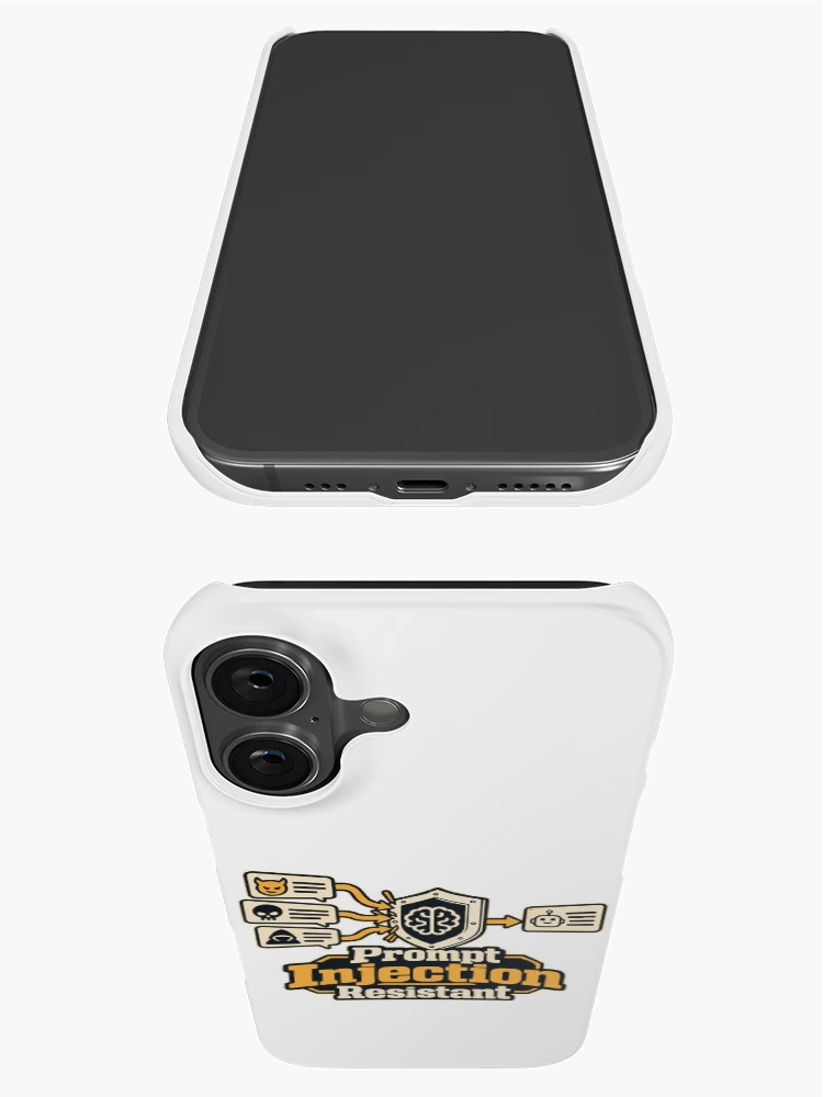 Thumbnail 3 of 4, iPhone Case, Prompt Injection Resistant Cybersecurity Graphic designed and sold by ThreadQuirk.