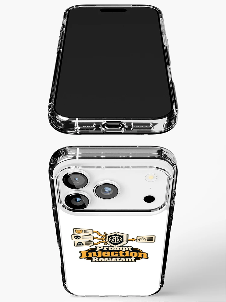 Thumbnail 3 of 5, iPhone Case, Prompt Injection Resistant Cybersecurity Graphic designed and sold by ThreadQuirk.