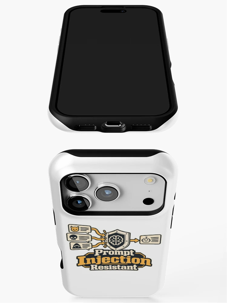 Thumbnail 3 of 4, iPhone Case, Prompt Injection Resistant Cybersecurity Graphic designed and sold by ThreadQuirk.