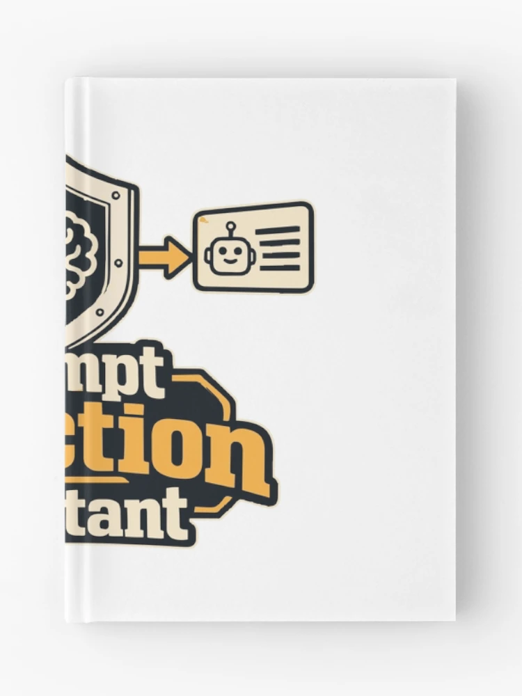 Thumbnail 1 of 3, Journal, Prompt Injection Resistant Cybersecurity Graphic designed and sold by ThreadQuirk.