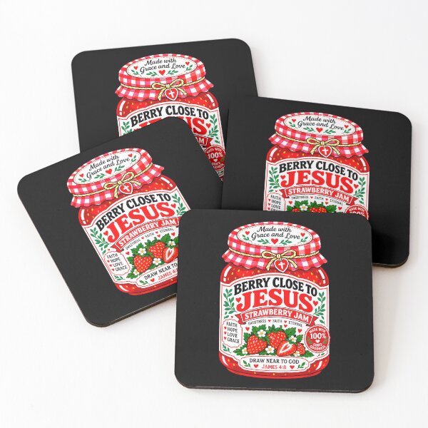 Item preview, Berry Close to Jesus Strawberry Jam – Cute Christian Faith designed and sold by plushism.