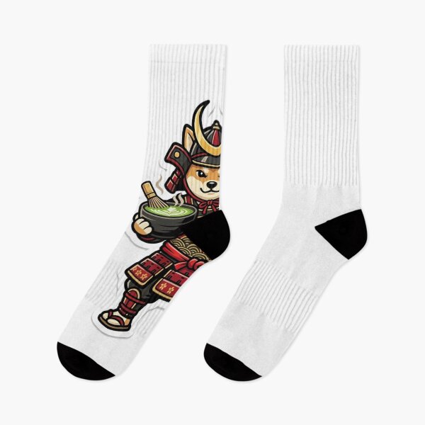 Item preview, Shiba Inu Samurai Matcha Latte designed and sold by OddLittleGoods.