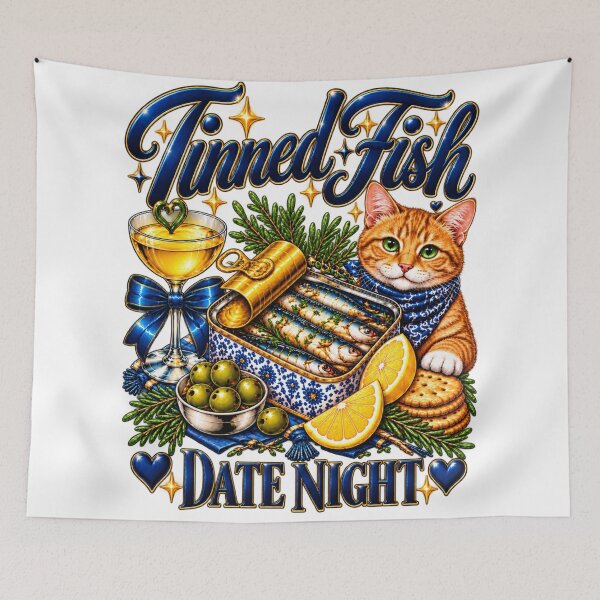 Item preview, Orange Cat Nautical Sardine Feast Wine Glass  designed and sold by JediKittenWars.