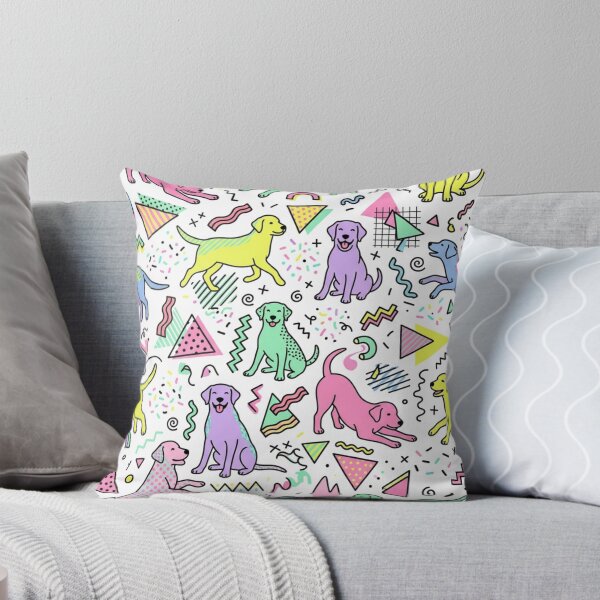 Item preview, 90s Dog Pattern: Retro Memphis Style and Pastel designed and sold by Goodthingstree.