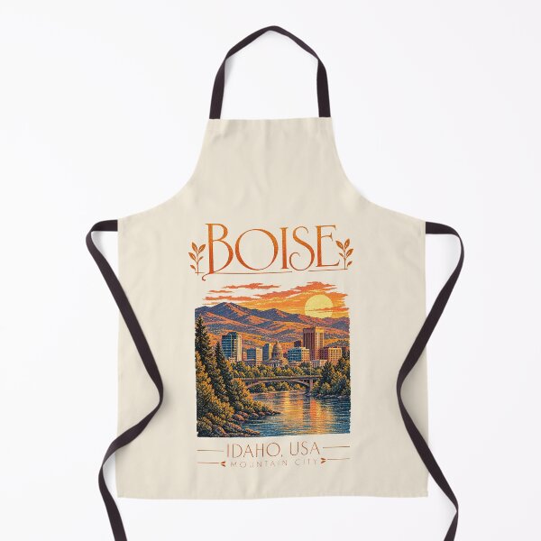 Aperçu de l'œuvre Boise, Idaho, États-Unis [Illustration vintage] créée et vendue par elektronen.