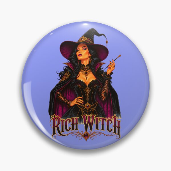 Item preview, RICH WITCH TEXT AND IMAGE HALLOWEEN DESIGN 2 designed and sold by DigitalandPhoto.