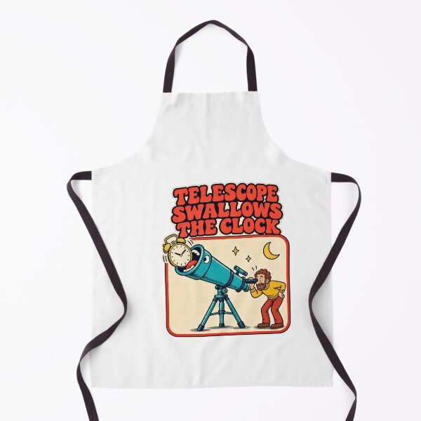 Item preview, Telescope Swallows the Clock Astronomy Cartoon designed and sold by Pixdot.