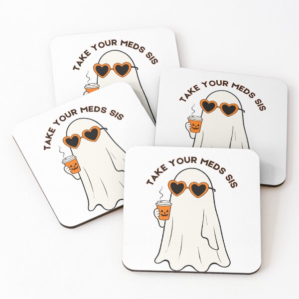 Item preview, Take Your Meds | Friendly Ghost Reminder  designed and sold by PrintyRelatable.