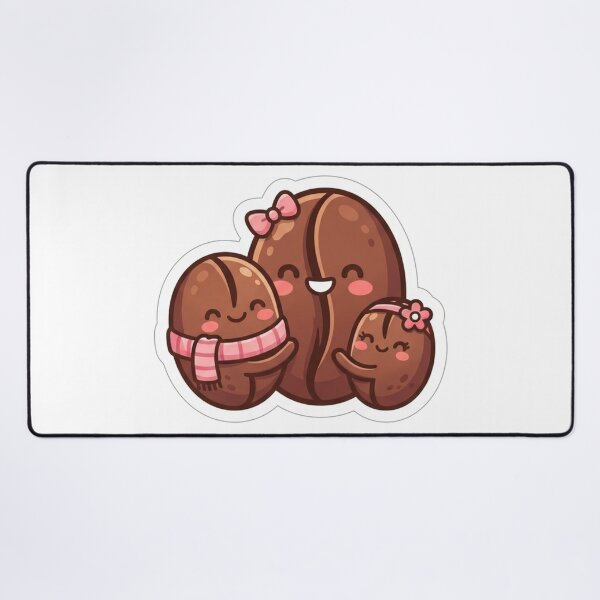 Item preview, Kawaii Coffee Bean Family designed and sold by OddLittleGoods.